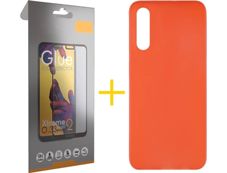 Carcasa + Protector de Pantalla Samsung A70 ACCETEL Full Rojo