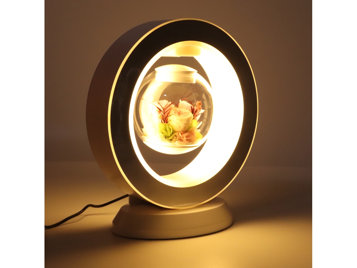 Yncm-caixa De Som Bluetooth Com Luz Flutuante Magnética Levitando