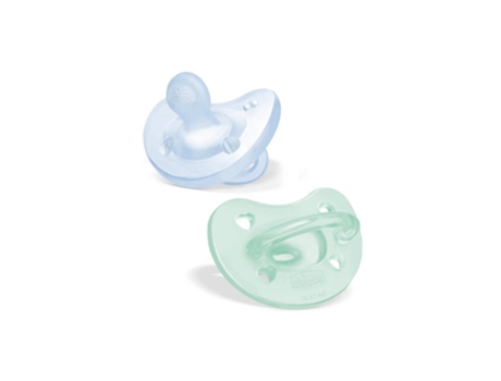 CHICCO Physioforma Soft Chupetes Azul/Verde 2-6M