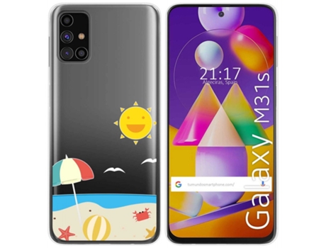 Carcasa Samsung Galaxy M31s TUMUNDOSMARTPHONE Dibujos Transparente Multicolor