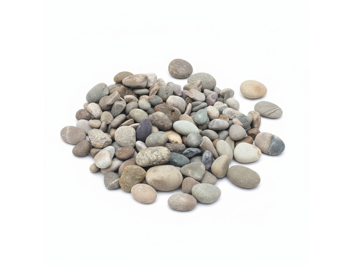 Guijarros laminados River Gris, bolsa de 20 kg / 12-24 mm