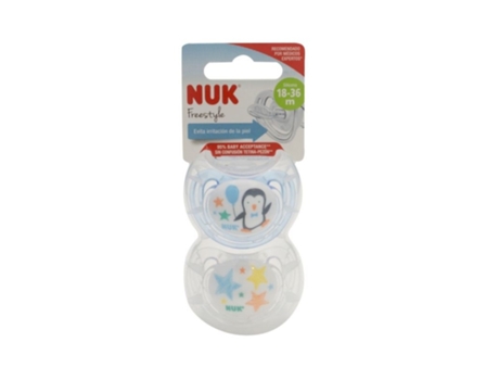 Chupete NUK Freestyle 18-36 Silicona 2 Unidades