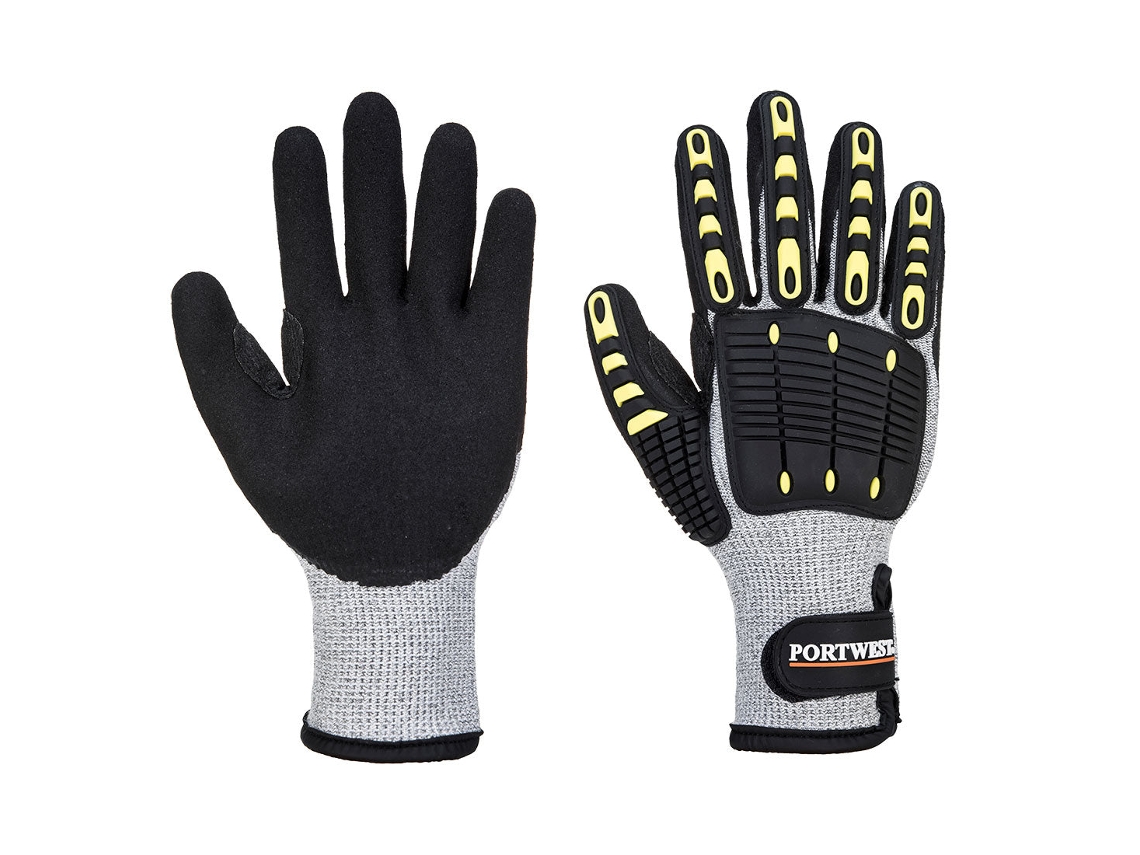 Guante Térmico, Anti-corte Y Anti-golpes Para Máxima Protección Gris Negro / Xxxl