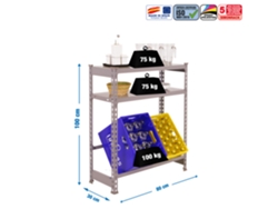 Botellero metálico Simonbottle Shelf 1-2- 1000x800x300 Gris/gris