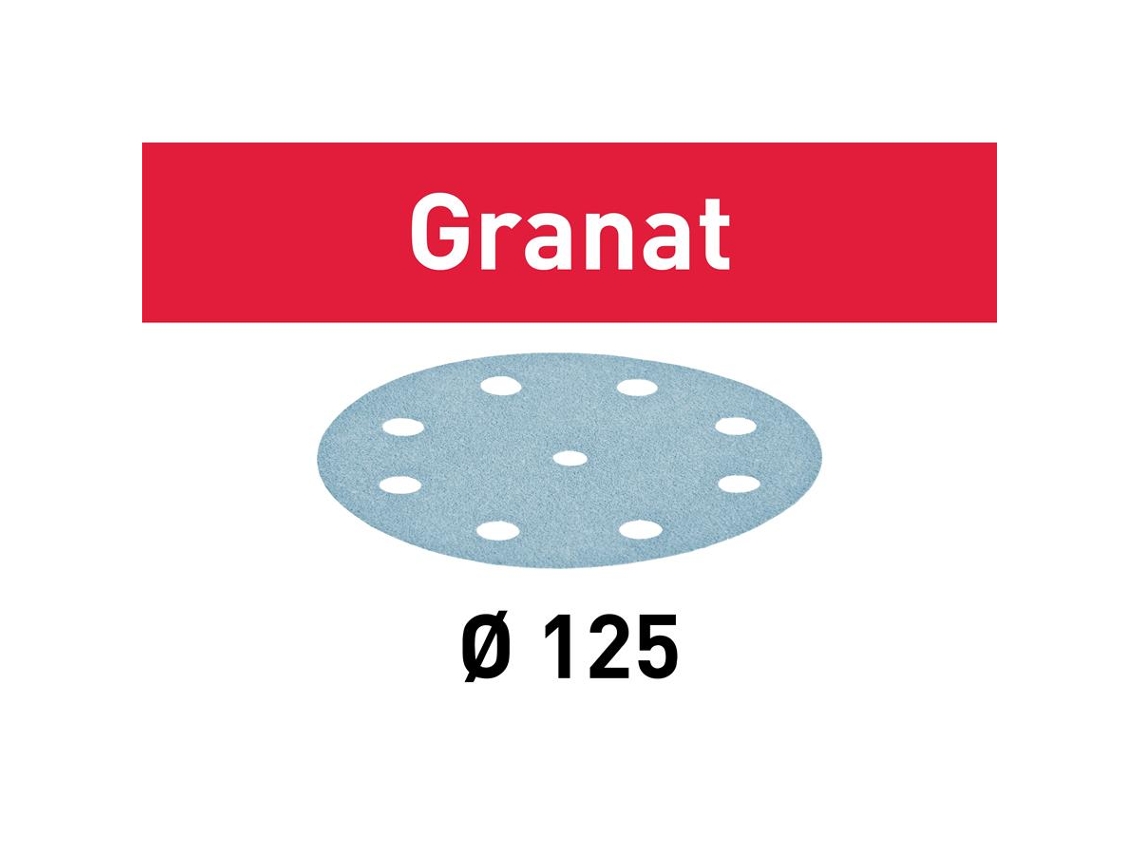 Discos de Lija Stf D125/8 Gr/10 Granat P40