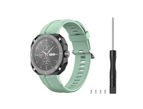 Correa de reloj inteligente para Huawei Watch GT Cyber Silicone Sports Watch Band (gris verde)