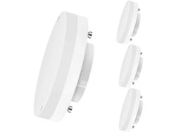 Bombillas Led Gx53 De 5w (equivalente A 40w), Luz Blanca Cálida De 3000k, 470 Lm, No Regulables. Paquete De 4 Unidades.