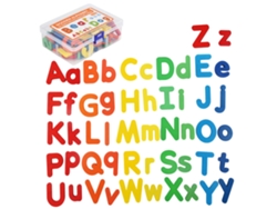 Set De 52 Letras De Madera Coloridas Montessori Con Caja De Plástico, Material Didáctico De Alfabetización Para Niños Pequeños.