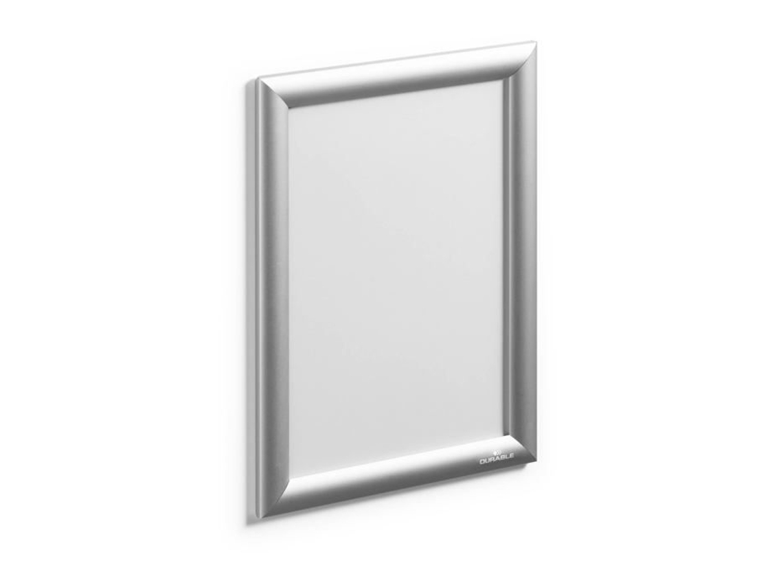 Tablón de anuncios Showcase Durable 479623 A4 Marco de aluminio a presión Tornillos adhesivos incluidos Plata 1 pieza