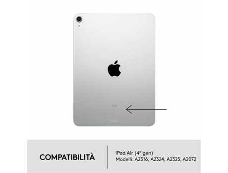 Teclado LOGITECH iPad Air 2020 (Gris)