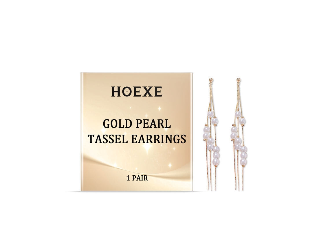 Pendientes de perlas doradas, moda 2026, colgantes