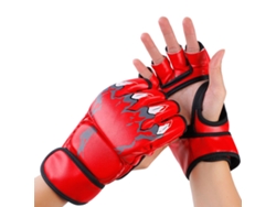 Danu2026-guantes De Boxeo De Media Palma Para Hombres Y Mujeres Entrenamiento De Boxeo Kickboxing Sparring Rojo