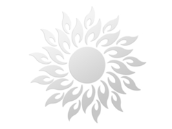 Adhesivo de pared 3D con efecto espejo removible de CHABERLU, girasol