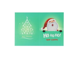Tarjeta De Felicitación Navideña Diy Con Pintura De Diamantes De Imitación - Muñeco De Nieve Anciano Hk002