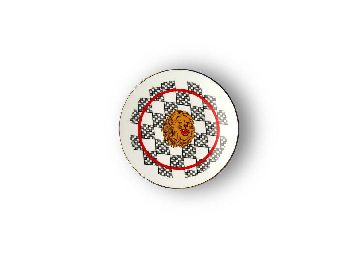 Porcelana Piattino Leone Bitossi
