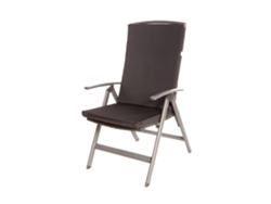 Cojín para silla 1 ud Cojín 110x47x4cm negro cojín para silla de exterior Cojín de asiento con respaldo alto SETGARDEN