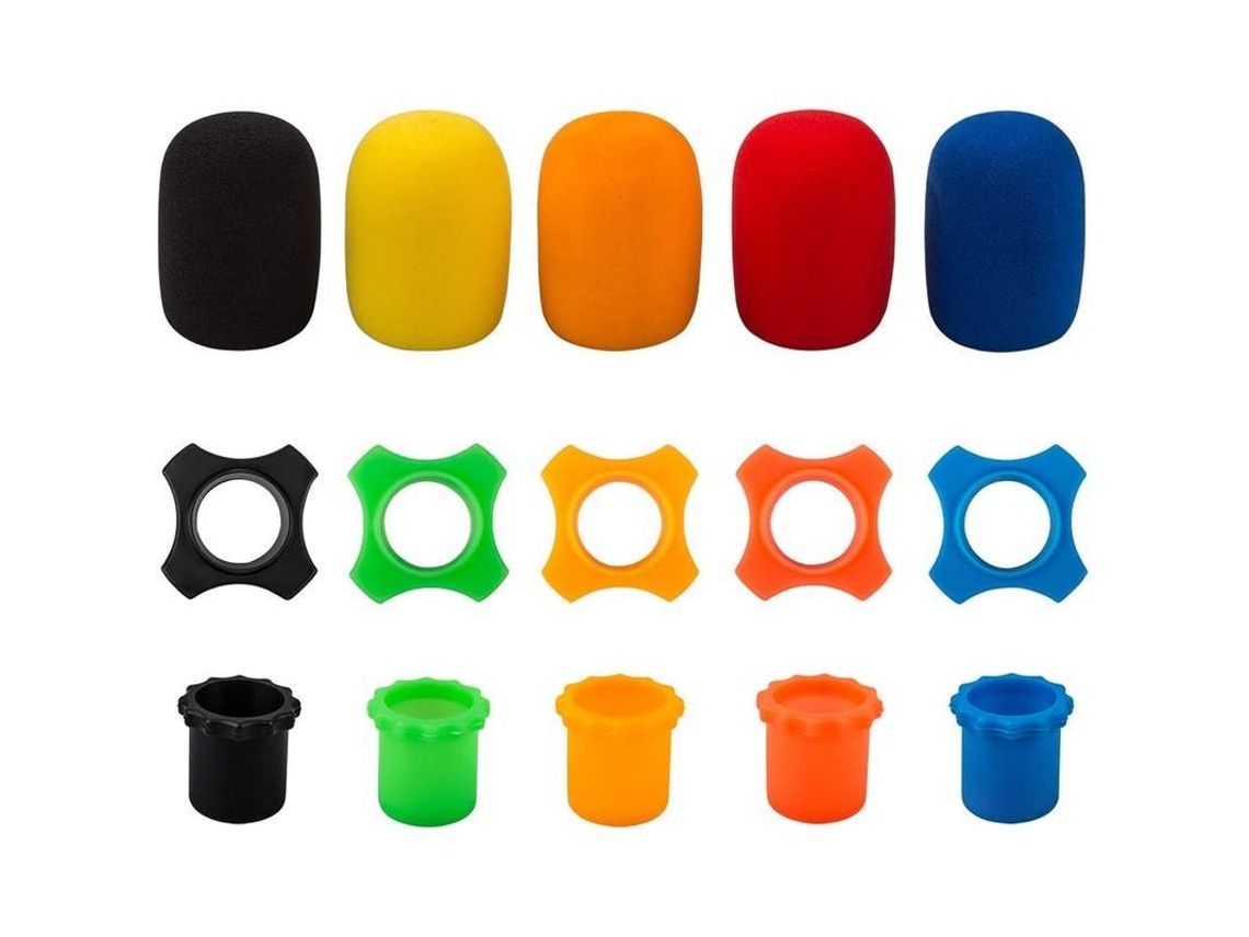 Anillo De Silicona Antiimpacto Y Antivuelco Para Micrófono Inalámbrico, Cubierta De Base Y Protector De Sonido, Equipos Ktv.