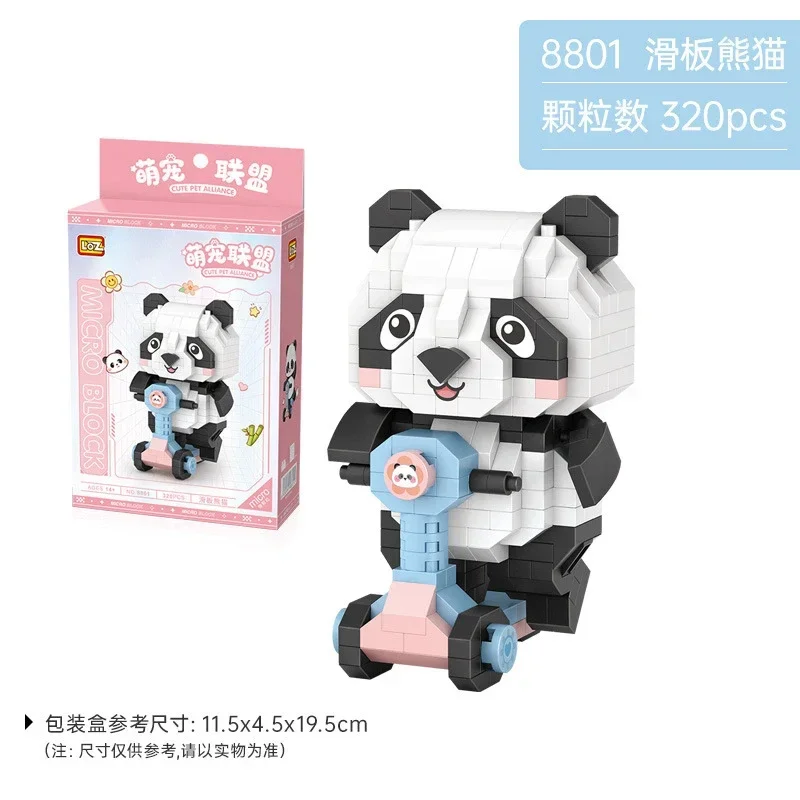 (320 Piezas) Rompecabezas De Panda, Bloques De Construcción Para Armar, Mini Bloques De Construcción De Animales, Juguete Educativo Chino