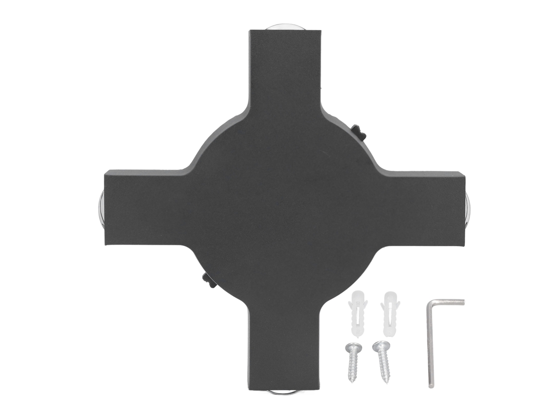 2026-lámpara De Pared Led 4w 4 Bombillas Diseño Cuadrado Negro Moderno Aluminio Para Corredor Luz Amarilla Ac85-265v