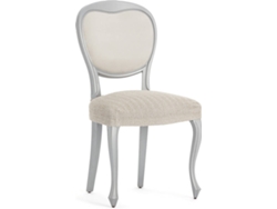 Funda de Silla EYSA Premium Jaz Pack de 2 Fundas Tejido Multielástico (50 x 50 x 5 cm - Poliéster y Algodón - Lino)