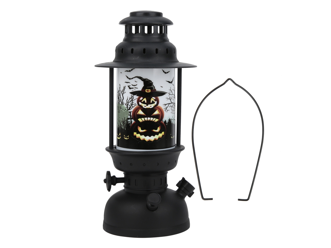Linterna De Halloween Portátil Colgante Con Luz De Llama Decoración De Fiesta Halloween Estilo B