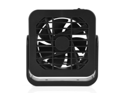 Ventilador Elétrico (rotação De 360 Graus, Dissipação De Calor Ultra-silenciosa) Ventilador De Resfriamento Para Laptop Mini Magnético (preto)