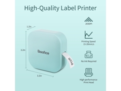 Impresora Térmica Portátil Mini Bisofice Q30 Con Rollo Sin Tinta Para Ios Y Android Store, Hogar Y Oficina.