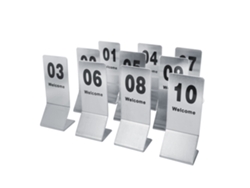 Números De Mesa 1-10 De Acero Inoxidable Doble Cara Para Decoración De Bodas Y Fiesta