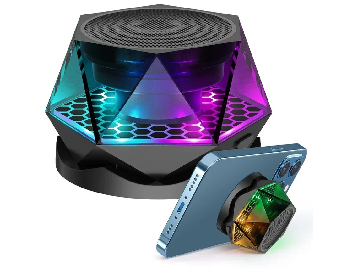 Mini Altavoz Bluetooth Inalámbrico Con Forma De Diamante Magnético