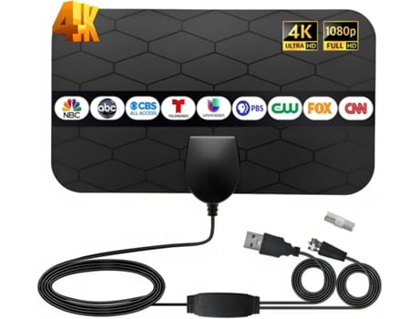Antenna TV Digital HD Indoor TV Antenna for Local Channels 360Reception Support 4K 1080P VENISYMLIS
