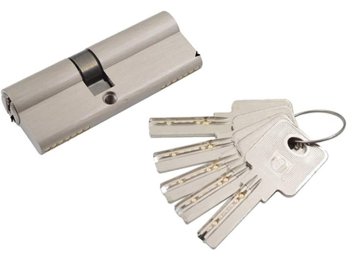 Cerradura De Cilindro Euro Con Giro Pulgar, Cilindro Cerradura Varios Tamaños Núcleos Puerta 5 Teclas Altura 32 Mm