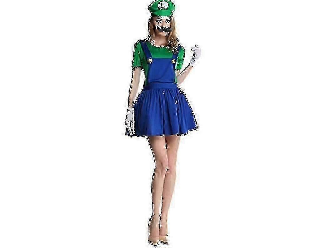 Disfraz De Luigi De Super Mario Para Adultos Y Niños - Regalo Ideal Para Carnaval, Halloween O Fiestas.
