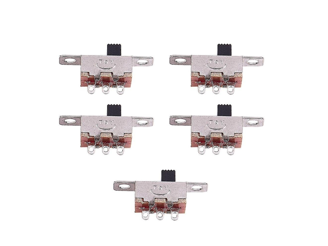 5 Interruptores Deslizantes Mini Verticales 2 Posiciones Spst 1p2t 3 Pines Panel Para Proyectos Electrónicos Diy