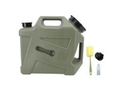 Jarra De Agua De Pe Reforzado De 12 Litros Con Tapa A Prueba De Fugas Y Grifo Para Camping Y Emergencias.