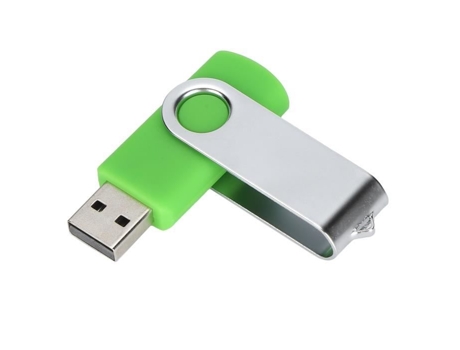 HURRISE Memoria USB Disco Flash USB Dulce Verde Memoria USB Portátil Giratoria para PC Tableta Almacenamiento 1 Gb