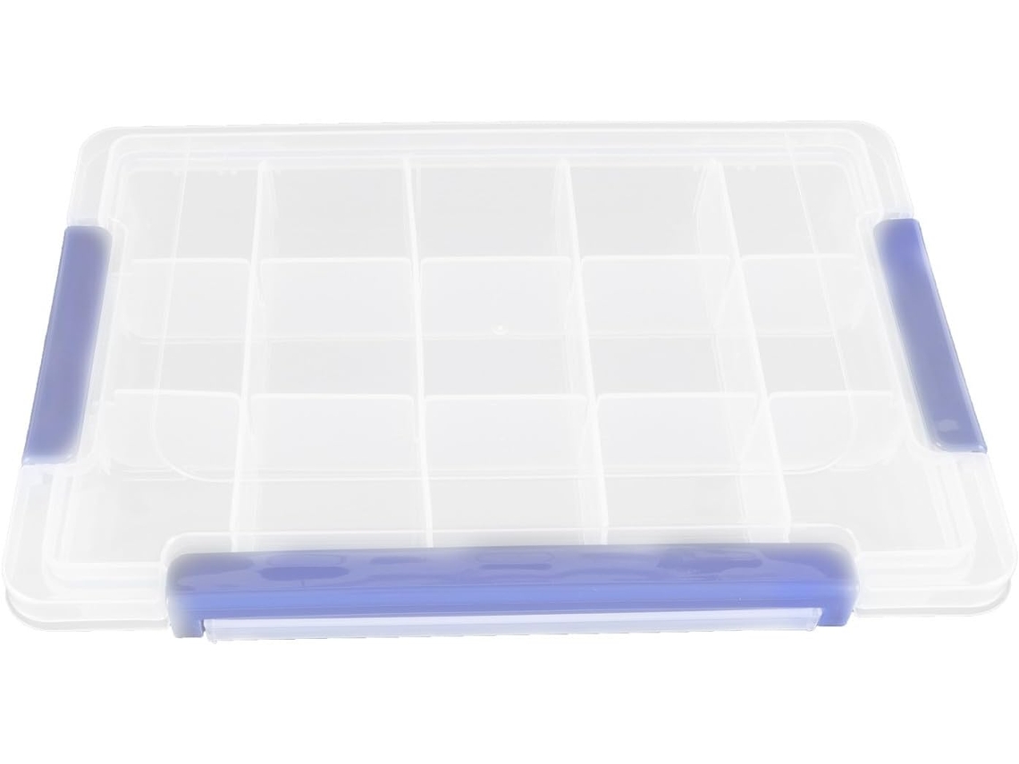 Almacenamiento Plástico Transparente Impermeable Resistente Desgaste Múltiples Compartimentos Componentes