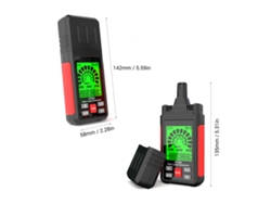 Detector De Fugas De Gas Inflamable Habotest Ht609 Con Pantalla Lcd, Alarma Sonora Y Visual, Medición De Temperatura, Humedad, Metano Y Gas Natural.