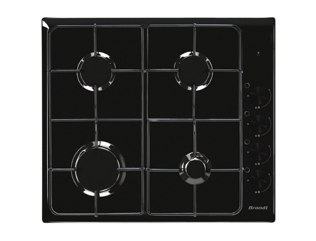 Placa de gas 60cm 4 fuegos negro BPE3410B - BRANDT