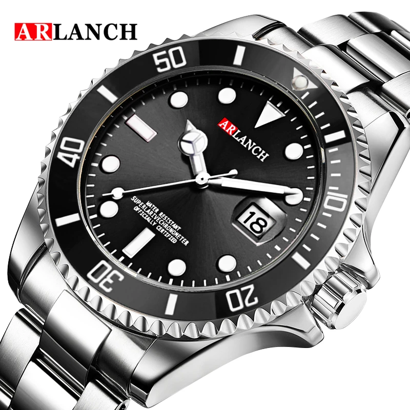 Reloj De Negocios De Acero Inoxidable (negro)