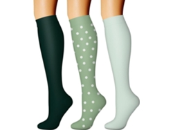 Calcetines De Compresión Digitallab, Paquete De 3, Talla S/m, Para Hombres Y Mujeres, Soporte Circulatorio Para Actividades Físicas