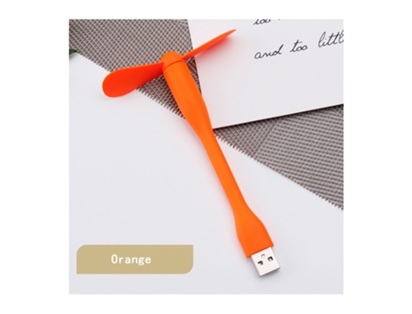 Banco de energía de ventilador portátil USB plegable para PC portátil [naranja]