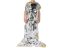 Manta de supervivencia Saco de dormir de emergencia Manta de rescate Aislamiento Protector solar Manta plegable (Plata) BISBISOUS