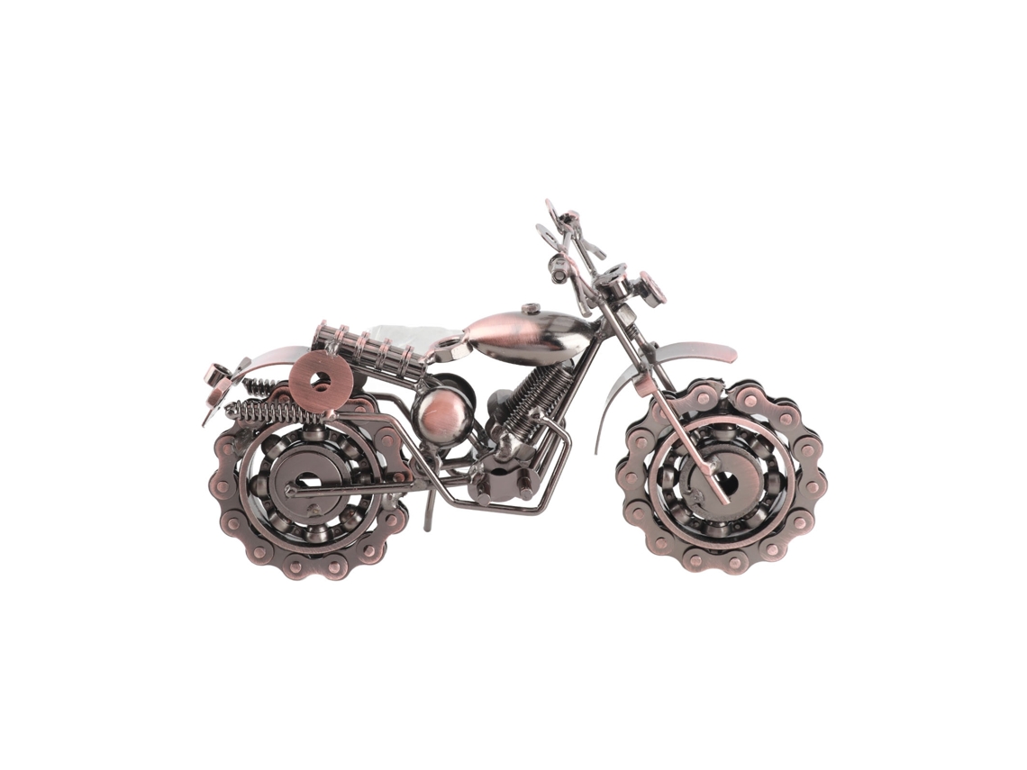 -modelo De Moto De Juguete De Metal Con Textura Antigua Y Estructura Resistente Para Niños Y Decoración