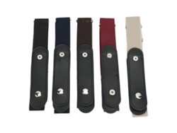 5 Cinturones Elásticos Ajustables Multicolor Sin Hebilla Para Pantalones Y Vestidos De Mujer.