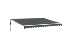 Maison Exclusive - Toldo Retráctil Automático Gris Antracita 5x3 M