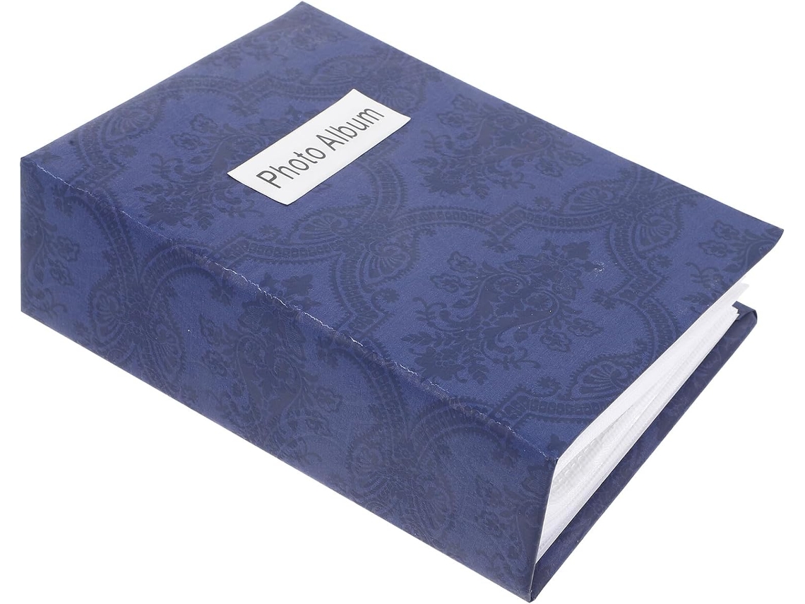 Álbum Fotos 6 Pulgadas Capacidad 100 Familiar Bolsillos Tarjetas Personalizado Familia Viajes Eventos Azul