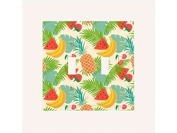Placa de pared con dos interruptores de frutas tropicalesvayotoy