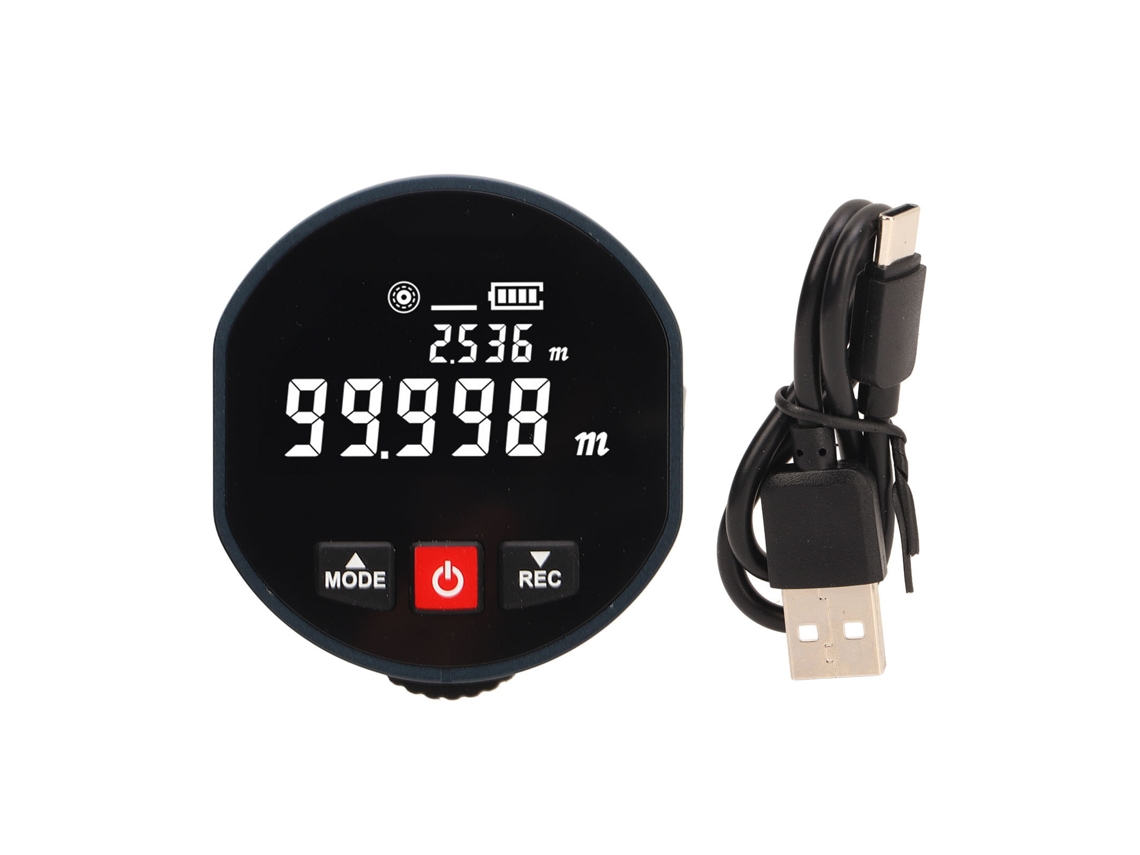 Medidor De Distancia Digital De Rueda Con Rango Electrónico De Alta Precisión De 0 A 99,999 M, Pantalla Led Y Almacenamiento De Datos.