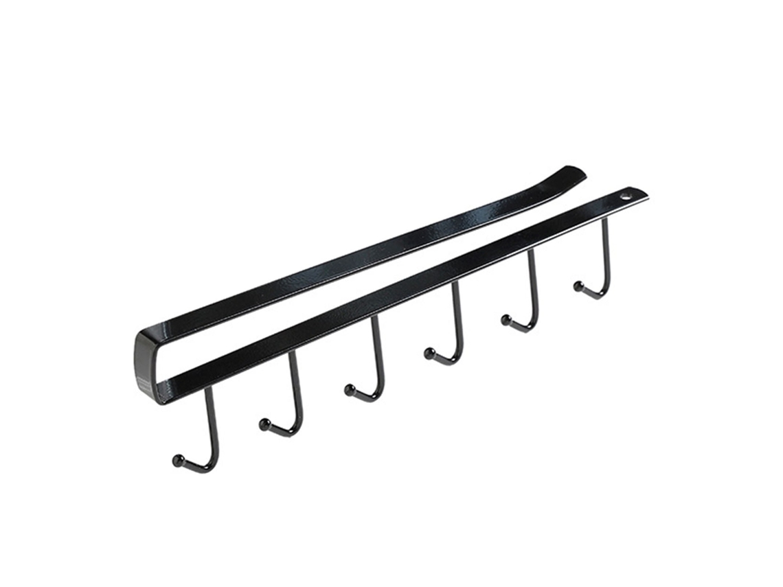 Gancho para armario de hierro pintado, resistente a la oxidación, diseño grueso para almacenamiento en la cocina.