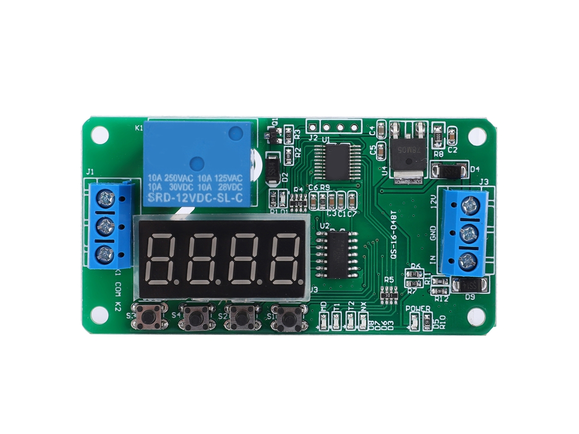 Placa De Relé Autobloqueante Componente Electrónico Para Sistemas De Iluminación Hogareña Multifuncional Dc12v